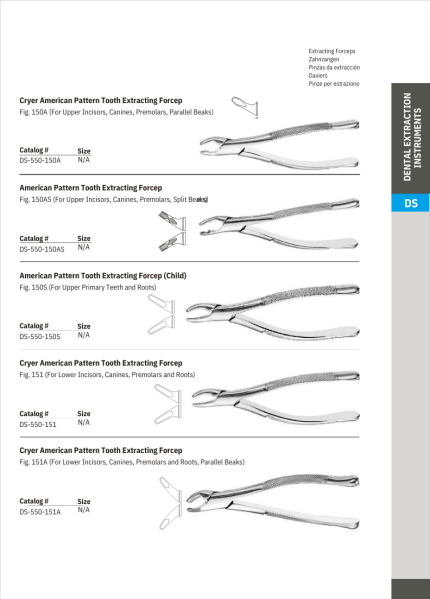 Cryer American  Pattern Tooth Extracting Forcep